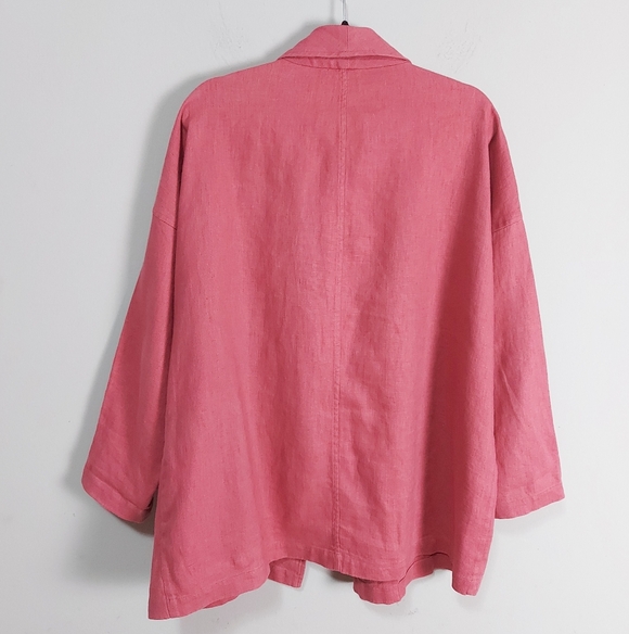 Pink Open Front Cardigan - Picture 2 of 6